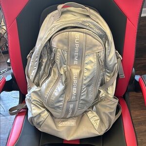Supreme Silver Backpack for Men